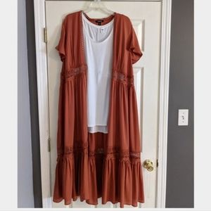 SOLD Torrid Rust Orange Duster NWT